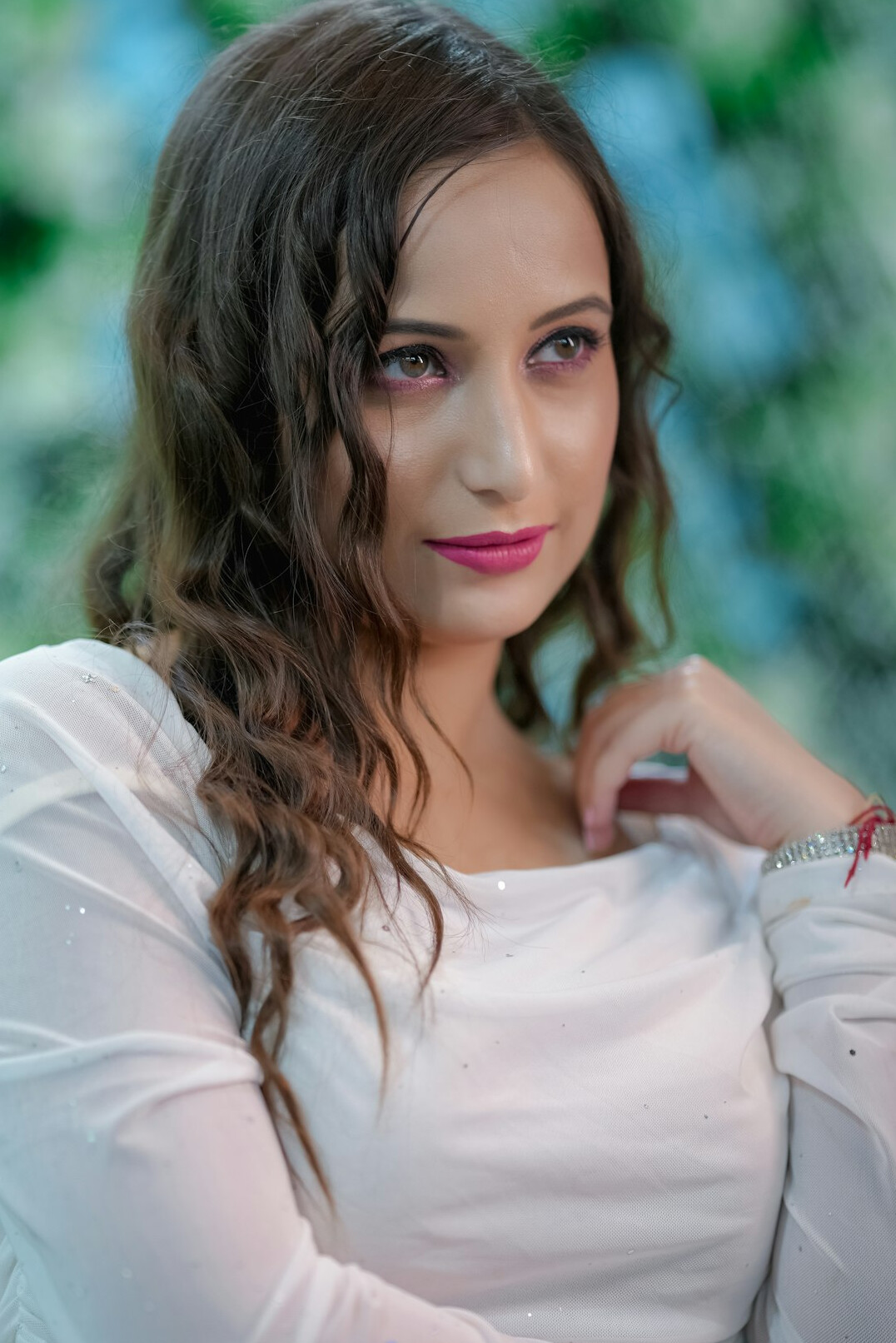 Studio portrait of a Croatian woman in professional business attire