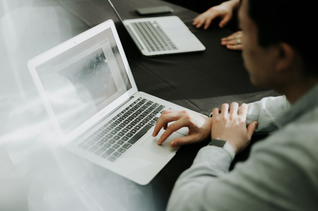entrepreneur working on laptop