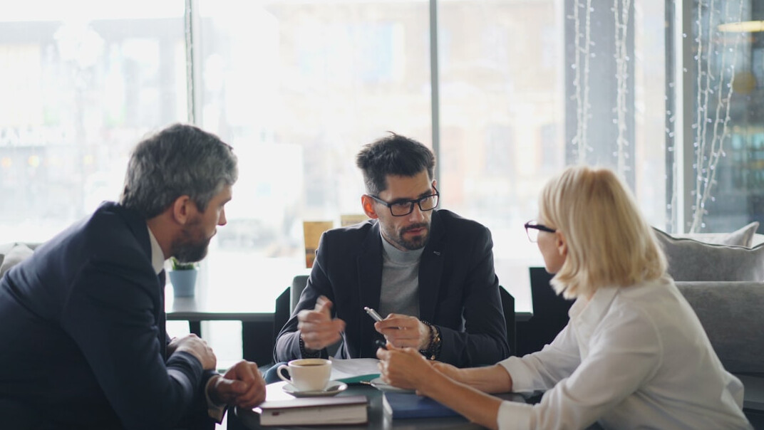 business team discussion